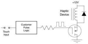 Vishay haptic transducer circuit